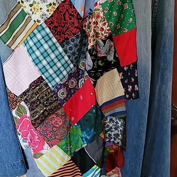 Vintage 70s Lee Patchwork Skirt - Picture 3 of 5